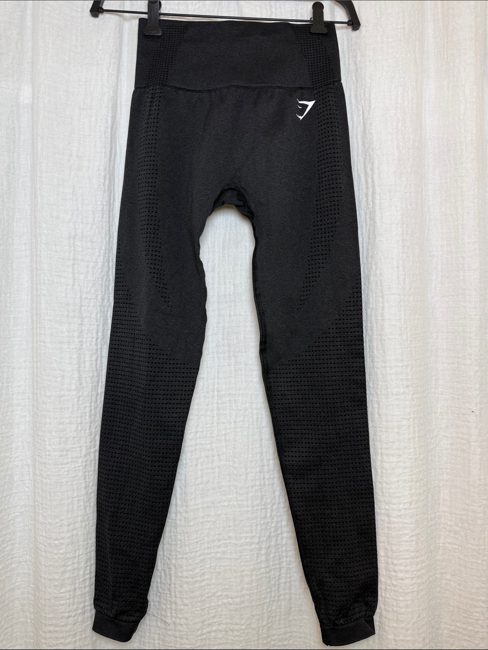 Gymshark Vital Seamless Leggings Black Marl - XS Excellent Condition